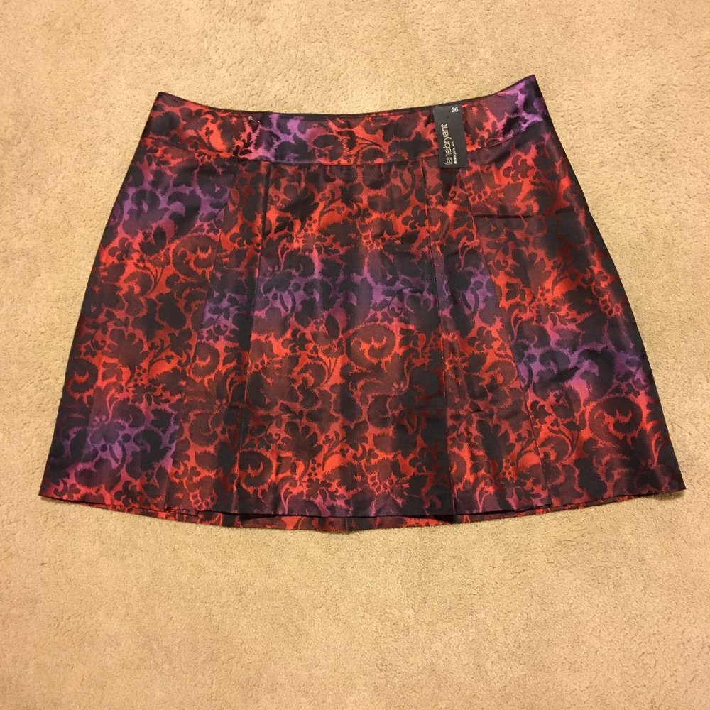 Lane Bryant Multi-Color Flared Skirt 26 NEW